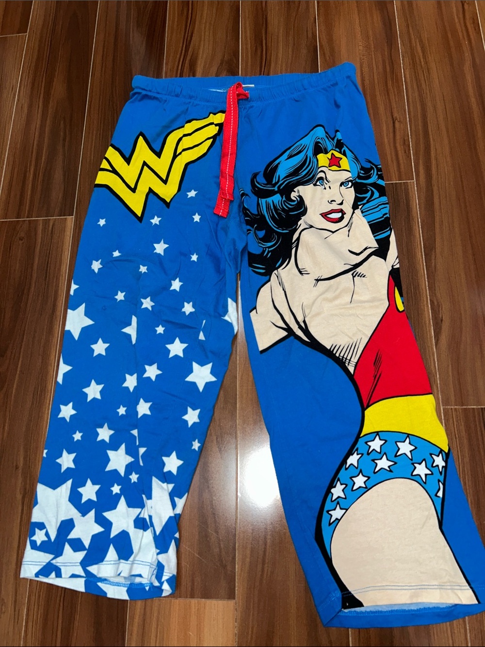 Small 100% cotton Wonder Woman pajama capri pants
